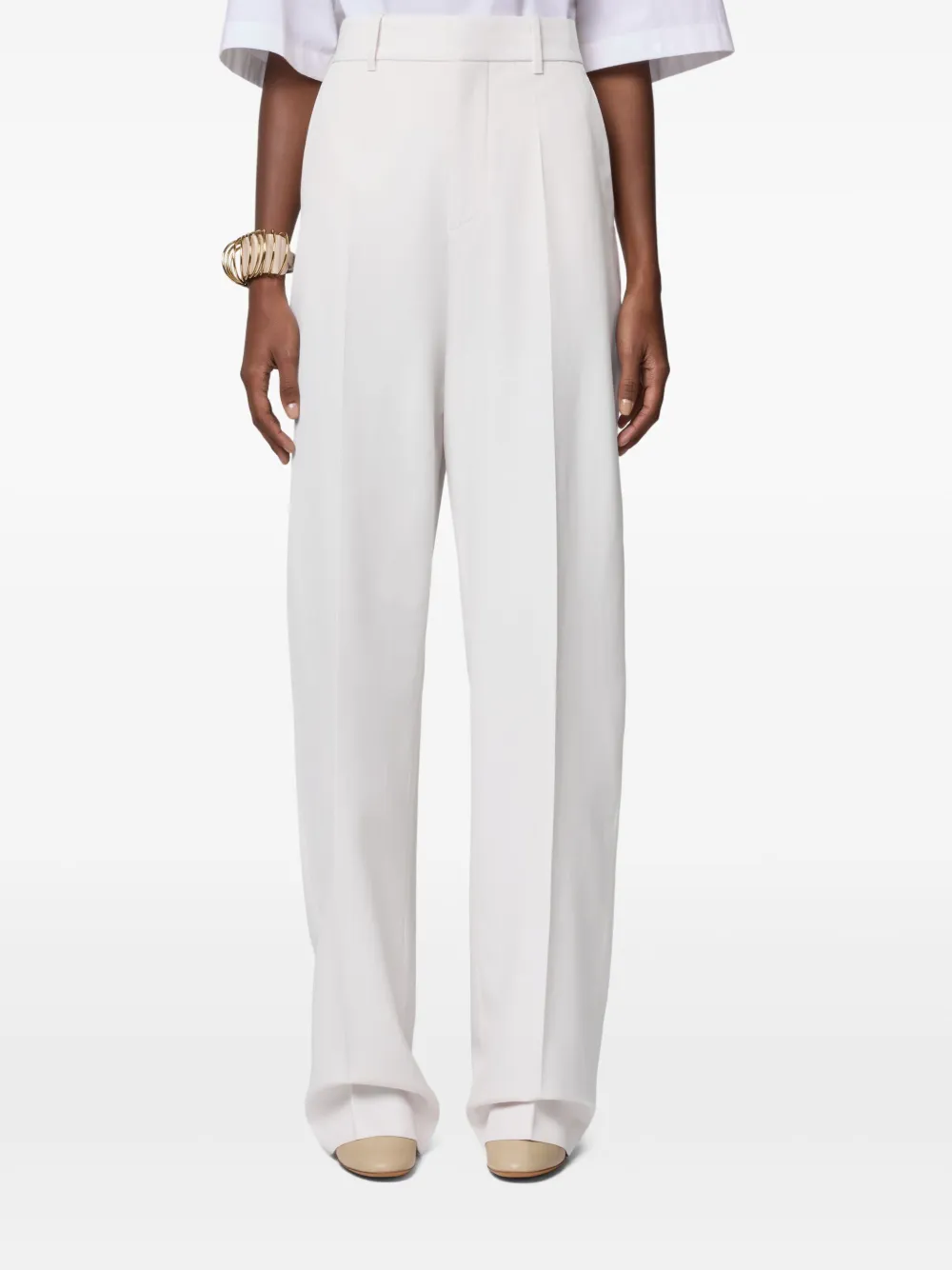 Tod's Broek met geplooid detail - Wit