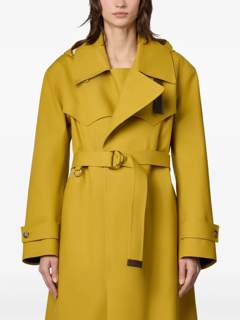 Tod's Trenchcoat met ceintuur Geel