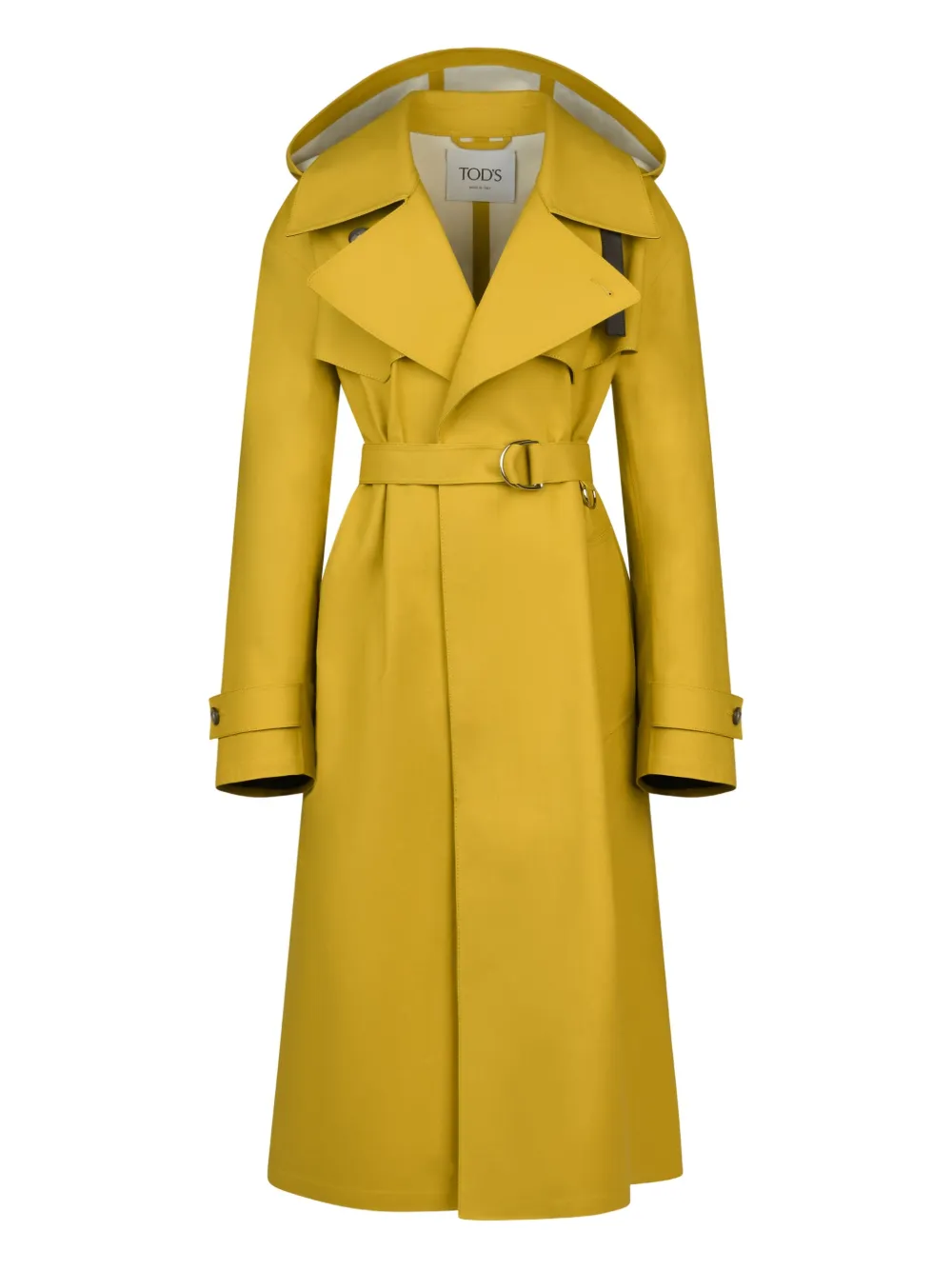 Tod's Trenchcoat met ceintuur Geel