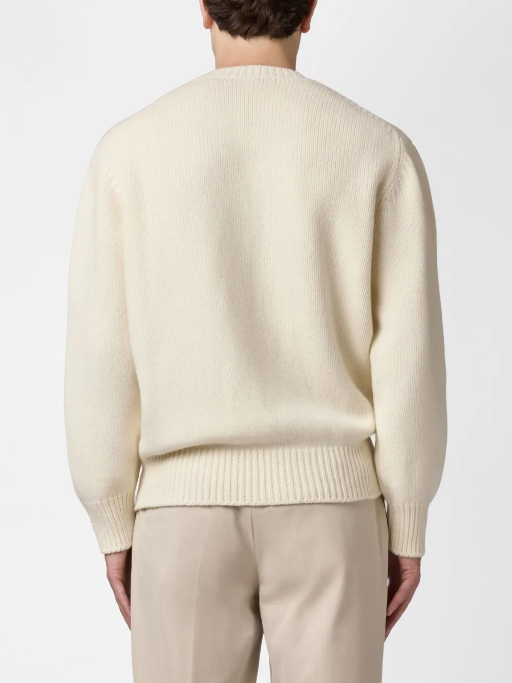 Tod's Crew-neck Sweater In Neutrals
