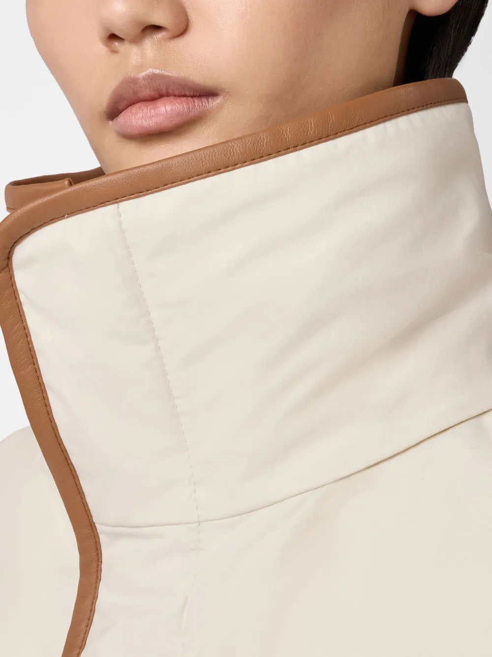 Tod's Logo-patch Coat In Neutrals