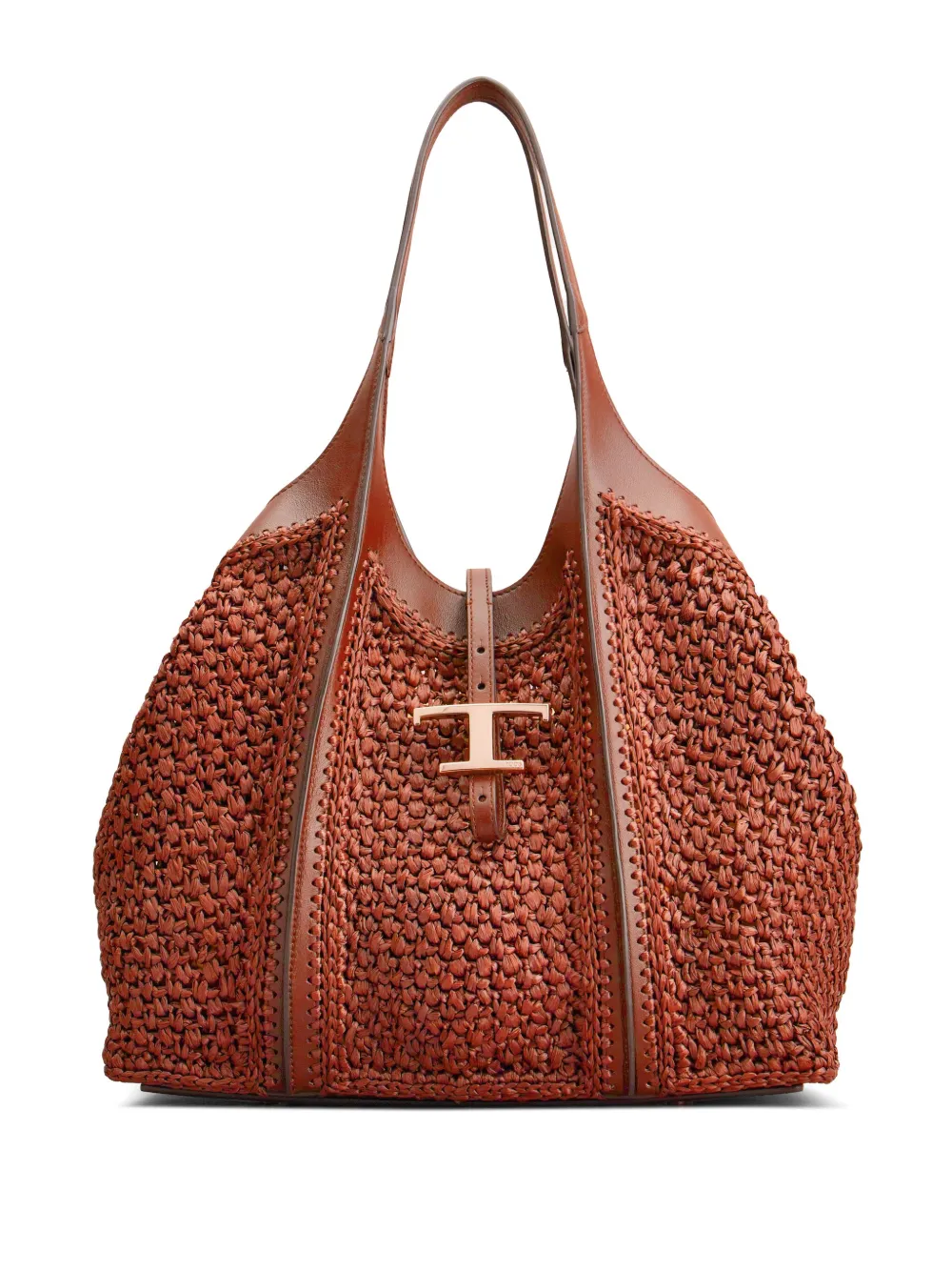 Tod's T Timeless medium shopper Bruin