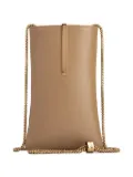 Tod's leather phone holder - Neutrals