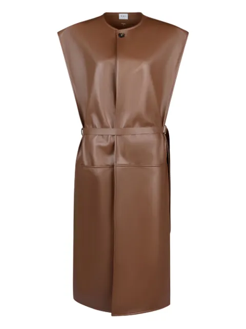 Tod's leather midi dress
