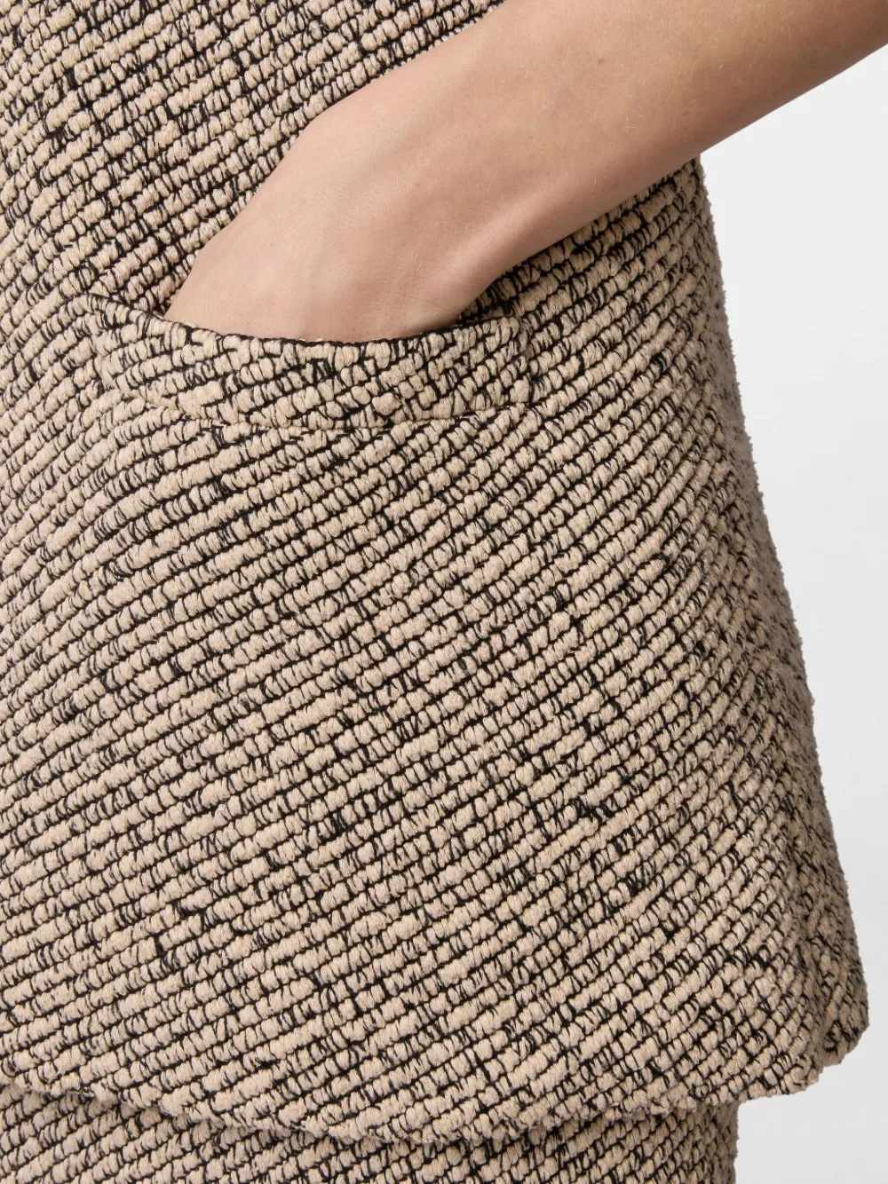 Tod's Top In Mouliné Knit In Neutrals