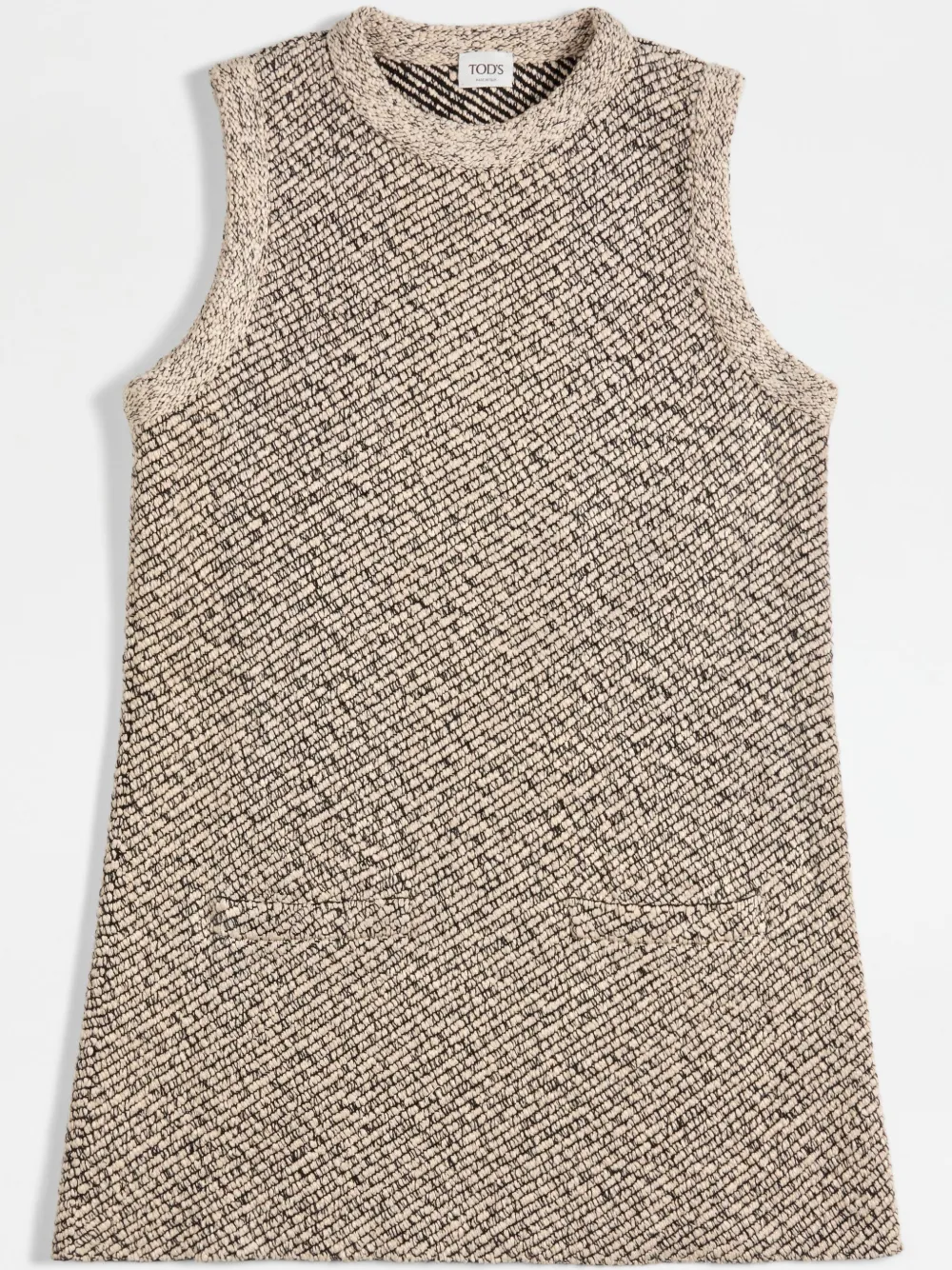 Tod's Top In Mouliné Knit In Neutrals