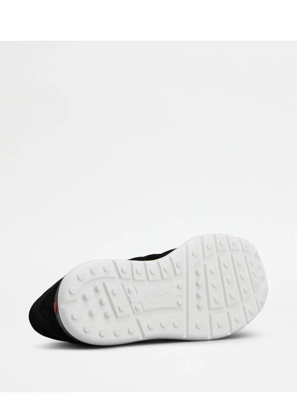 Tod's Suede Sneakers Low Profile Rubber Sole In Black