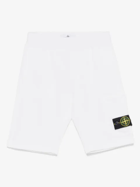 Stone Island Junior bermudas con distintivo Compass