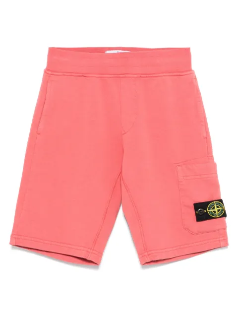 Stone Island Junior shorts deportivos con distintivo Compass