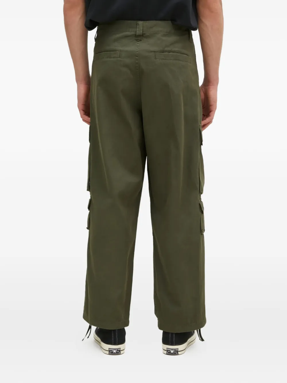 Carhartt Buttoned Cargo Trousers In Green