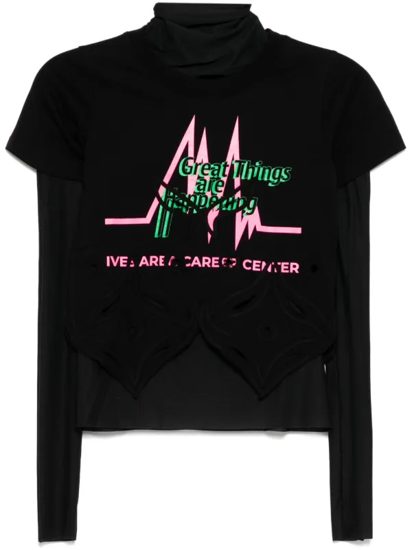 Conner Ives The Schiffli T-shirt in Black