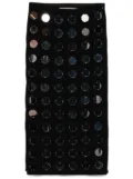 Conner Ives The Reconstituted Mirror Disc embroidery skirt - Black