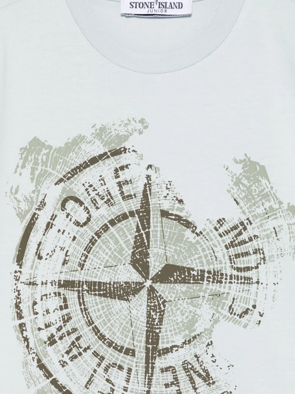 Stone Island Junior T-shirt met print Blauw