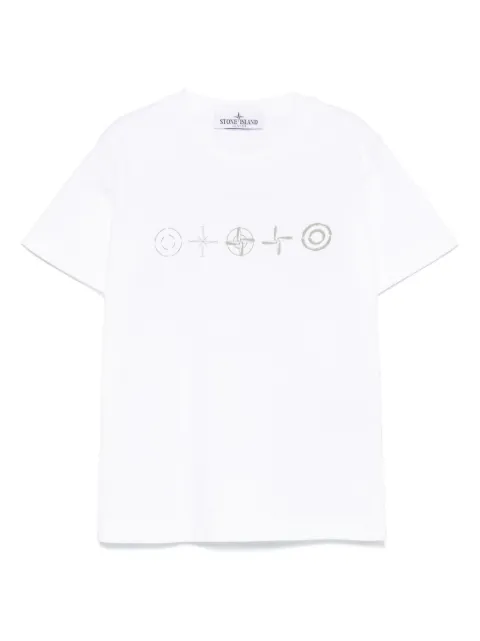 Stone Island Junior تيشيرت بنقش بوصلة