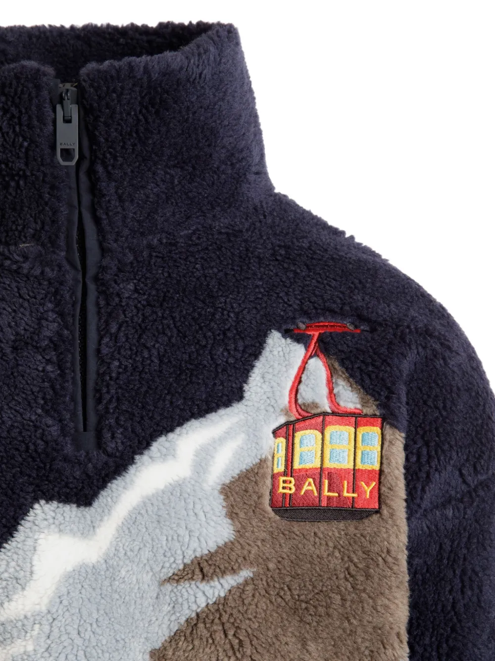 Bally Winter Capsule fleece trui Blauw