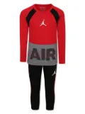 Jordan Kids printed tracksuit set - Red