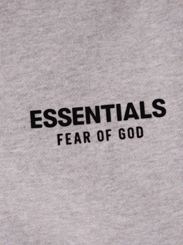 FEAR OF GOD ESSENTIALS Fleece Polo Sweatshirt | Grey