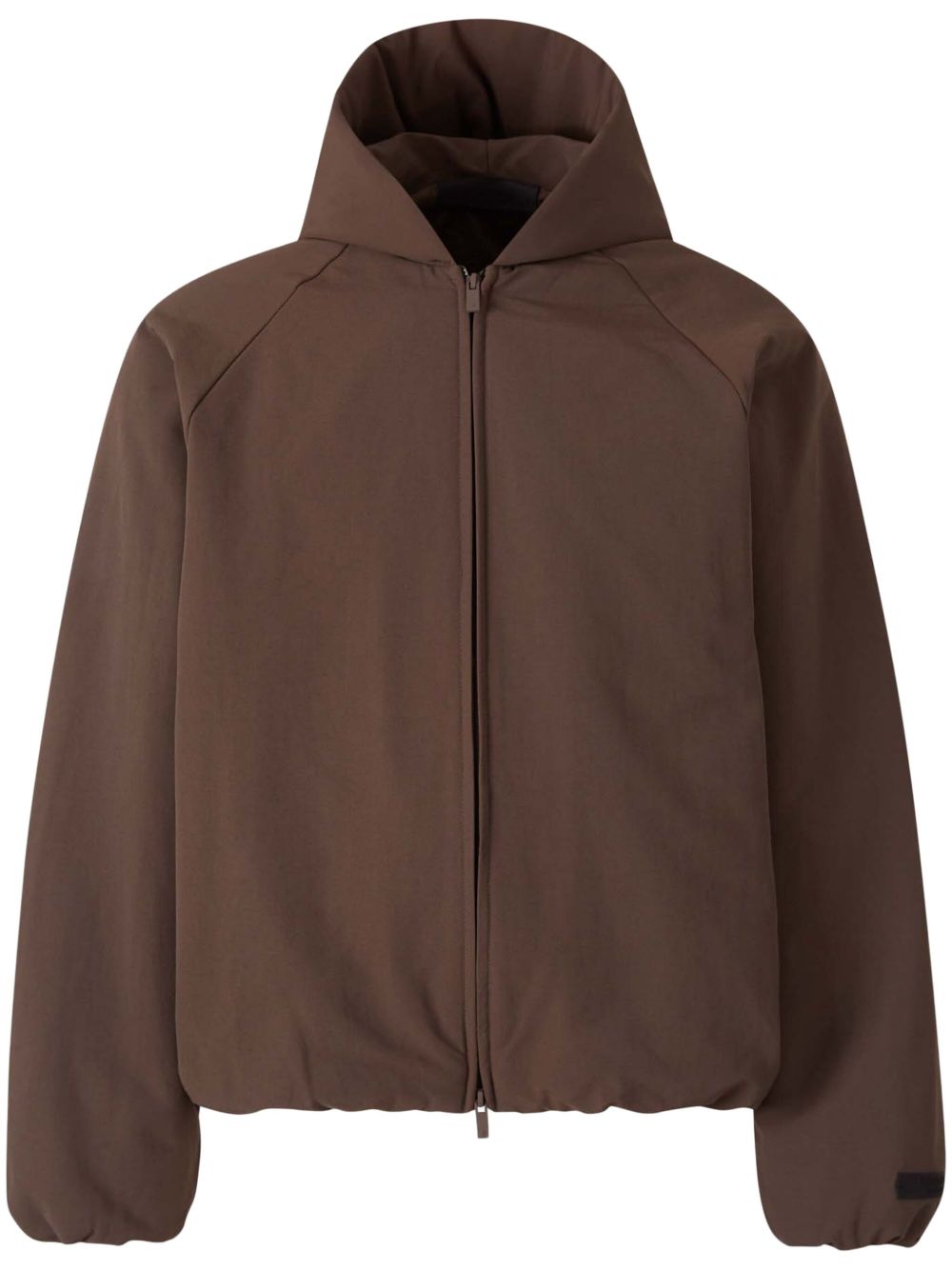 ESSENTIALS HOODED BOMBER JACKET 