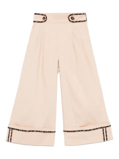 Fendi Kids pantalones con logo en la pretina