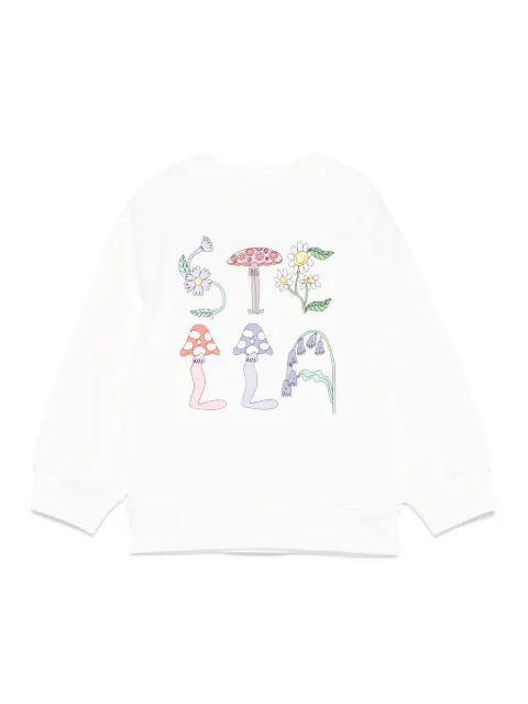 Stella McCartney Kids Felpa girocollo con logo Woodland