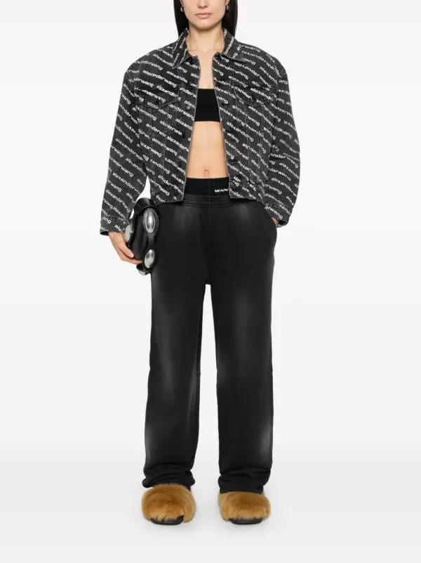 パンツ Alexander Wang SS25 (1WC1254784 001) Alexander Wang bike-shorts Track Pants | Black | FARFETCH