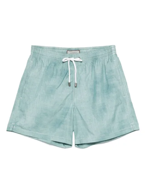 Canali shorts de playa con cordones en la pretina