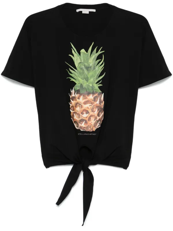 Stella McCartney Pineapple T-shirt in Black