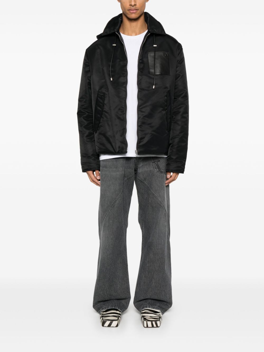 LOEWE hooeded jacket - Zwart