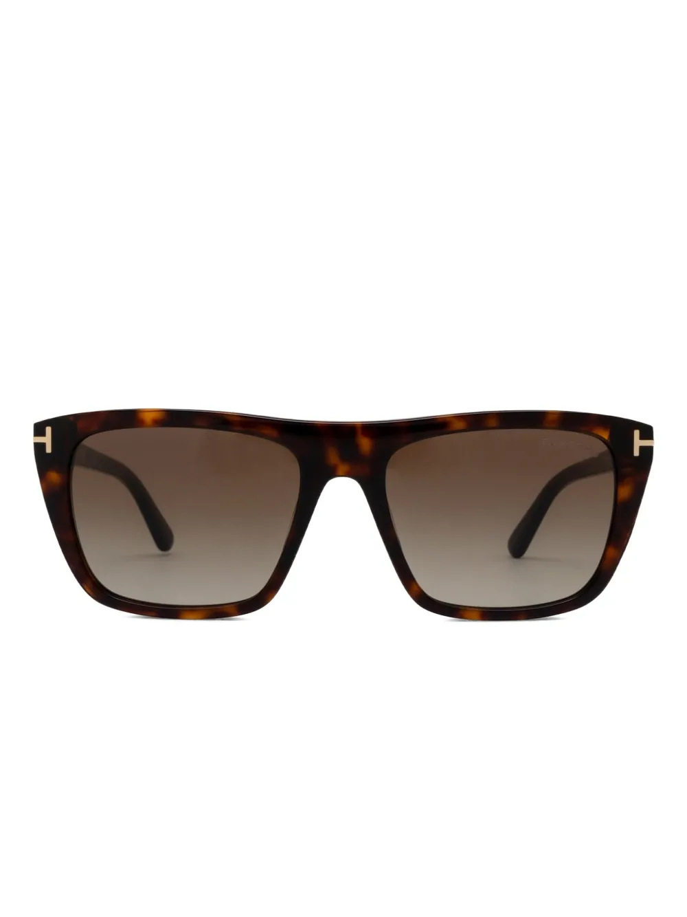 TOM FORD Eyewear Aslan rectangle-frame sunglasses - ブラウン TOM FORD Eyewear Aslan rectangle-frame sunglasses - ブラウン