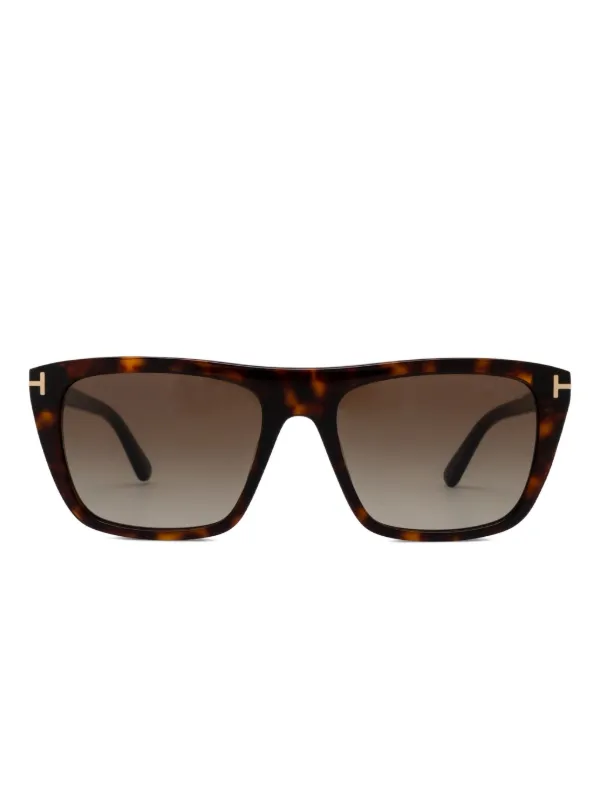 TOM FORD Eyewear Aslan スクエアフレーム サングラス | ブラウン