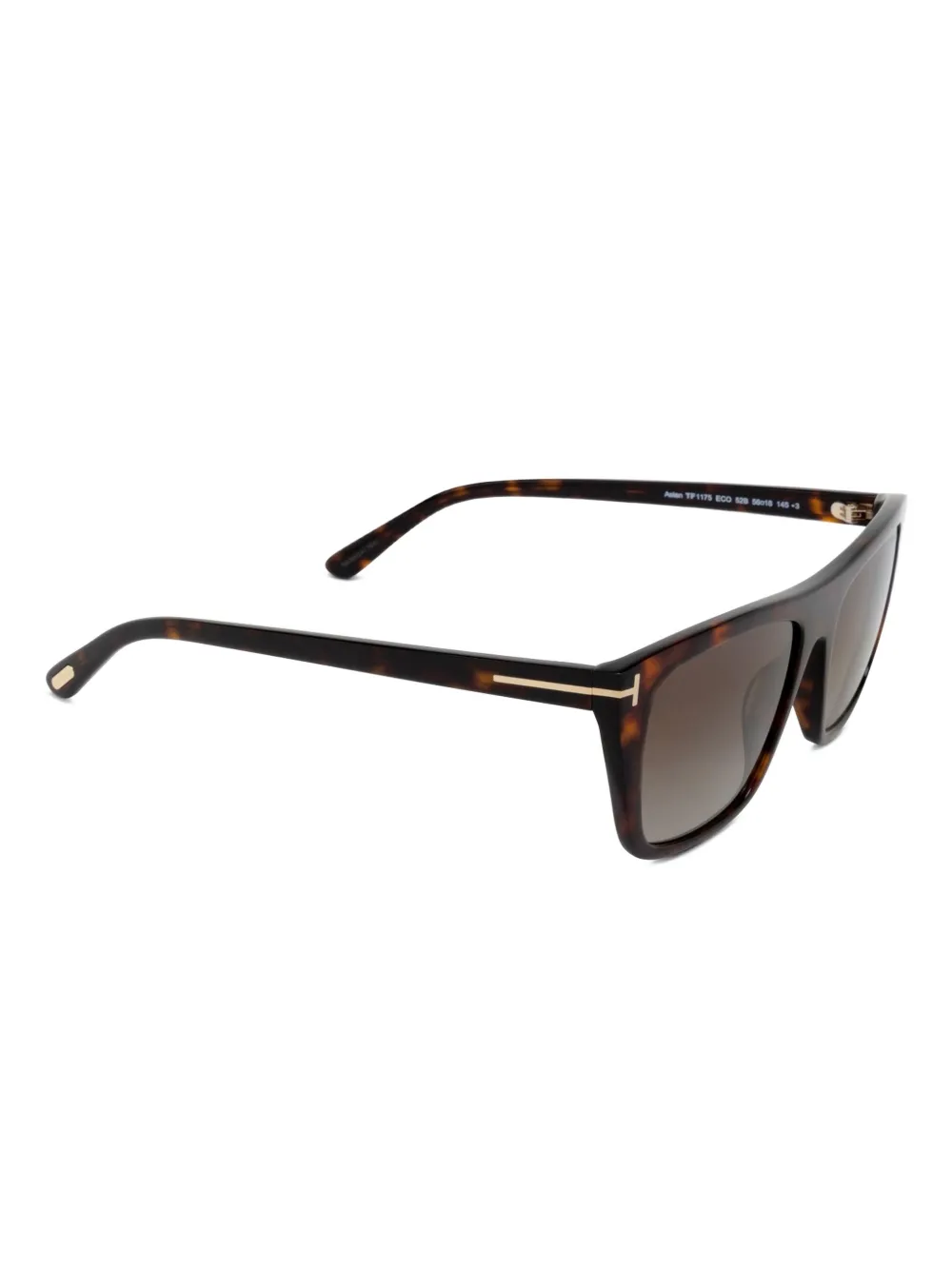 TOM FORD Eyewear Aslan rectangle-frame sunglasses Bruin
