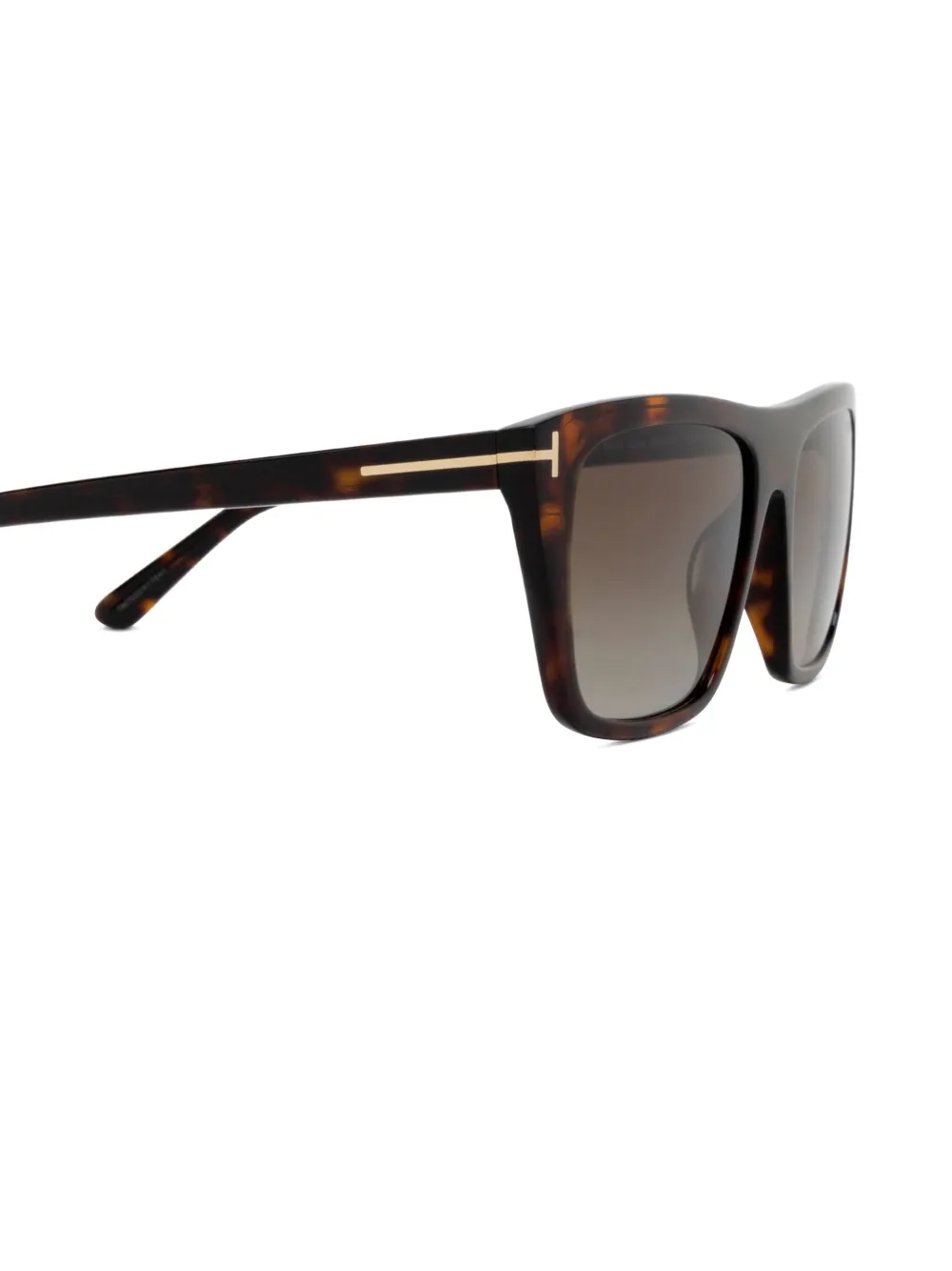 TOM FORD Eyewear Aslan rectangle-frame sunglasses Bruin