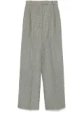 Róhe checked trousers - Black