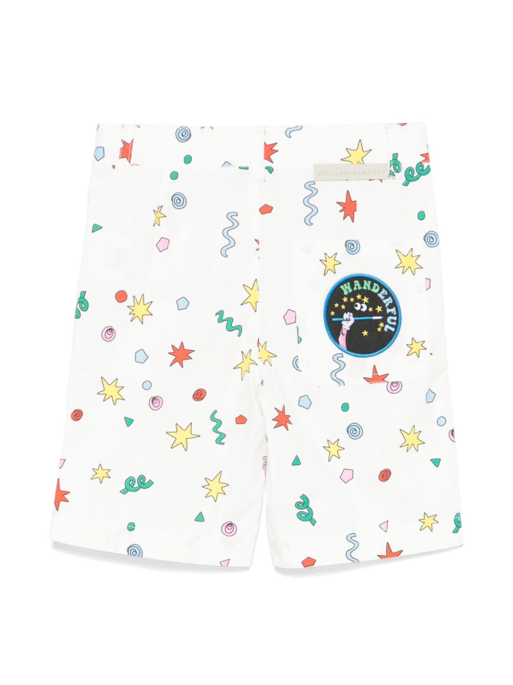 Stella McCartney Kids Shorts met print - Wit