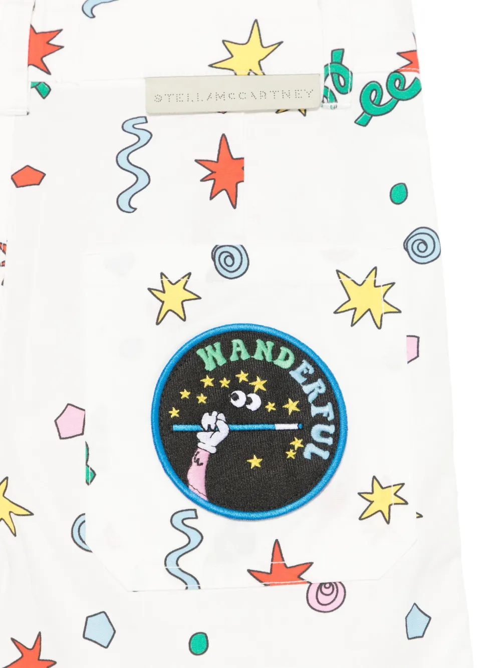 Stella McCartney Kids Shorts met print Wit