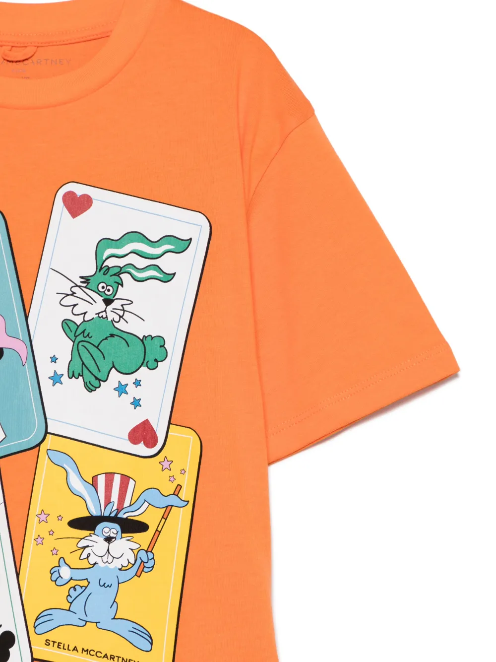 Stella McCartney Kids T-shirt met print Oranje