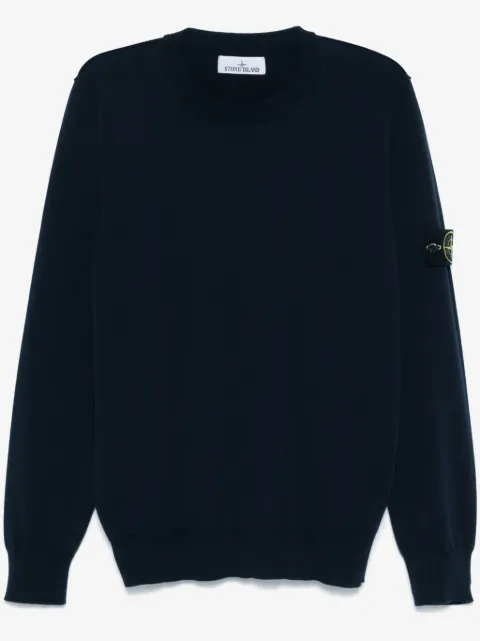 Stone Island logo-patch sweater