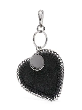 STELLA McCARTNEY ハートキーホルダー＆バッグチャーム Stella McCartney heart-charm Keyring | Black | FARFETCH