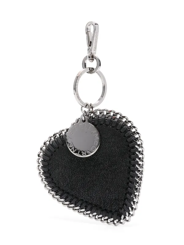 Stella McCartney heart-charm Keyring Black FARFETCH AO