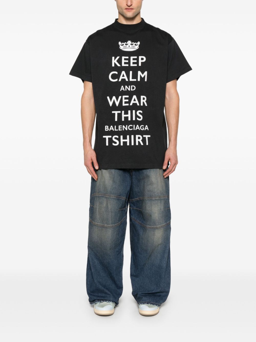 Balenciaga T-shirt met tekst - Zwart