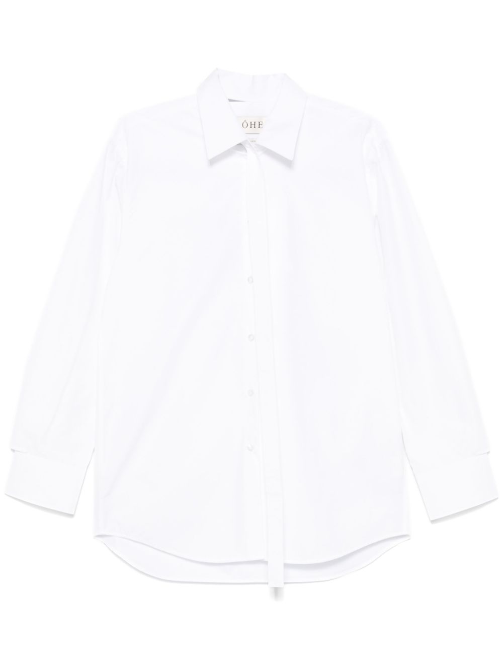 Róhe deconstructed cotton shirt - White