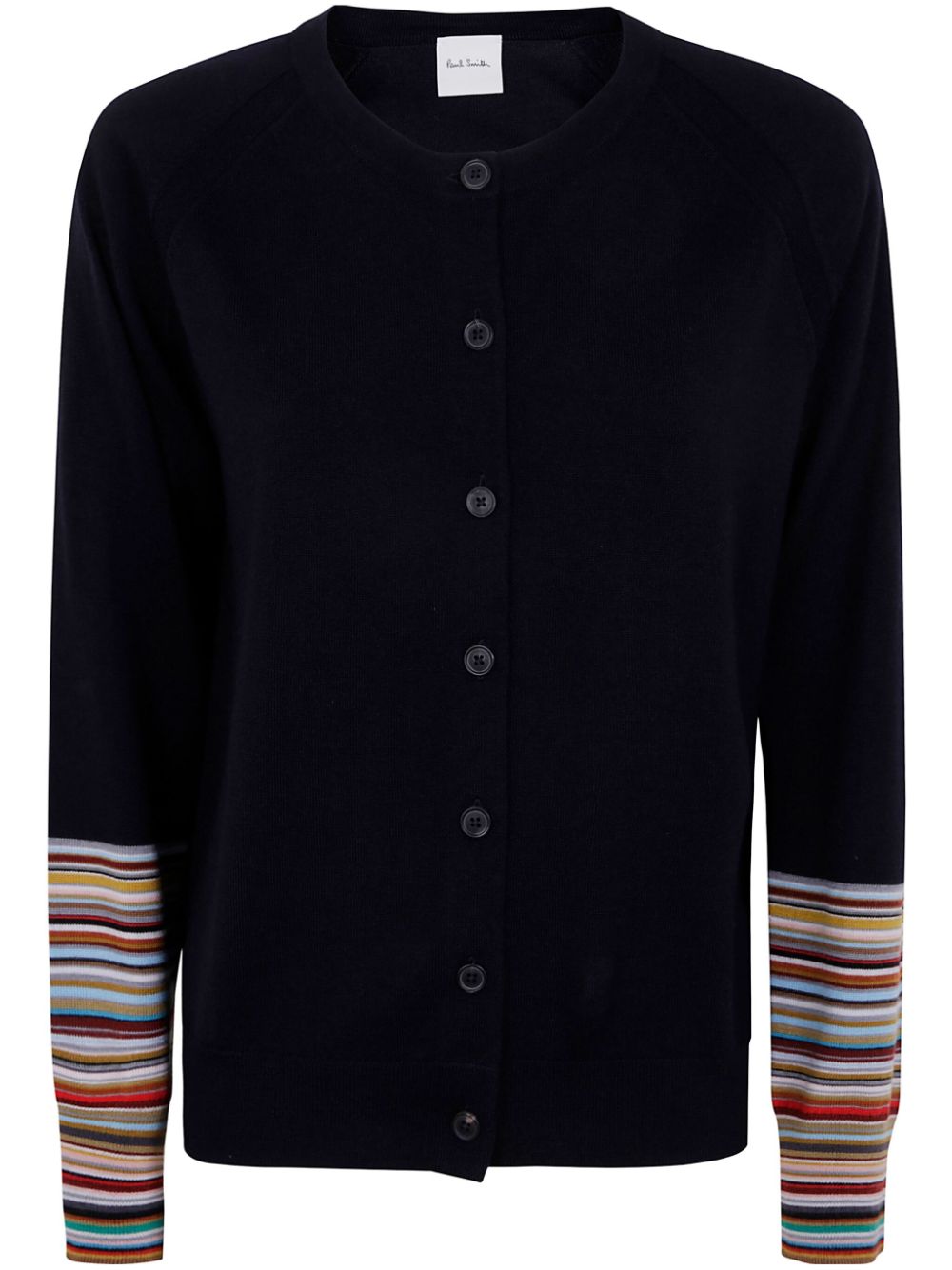 Paul Smith Signature-stripe cardigan - Blue