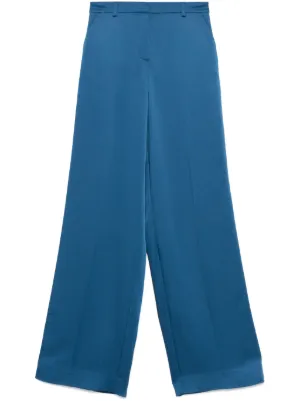 Ashley Williams lingerie-style Palazzo Pants | Blue | FARFETCH KW