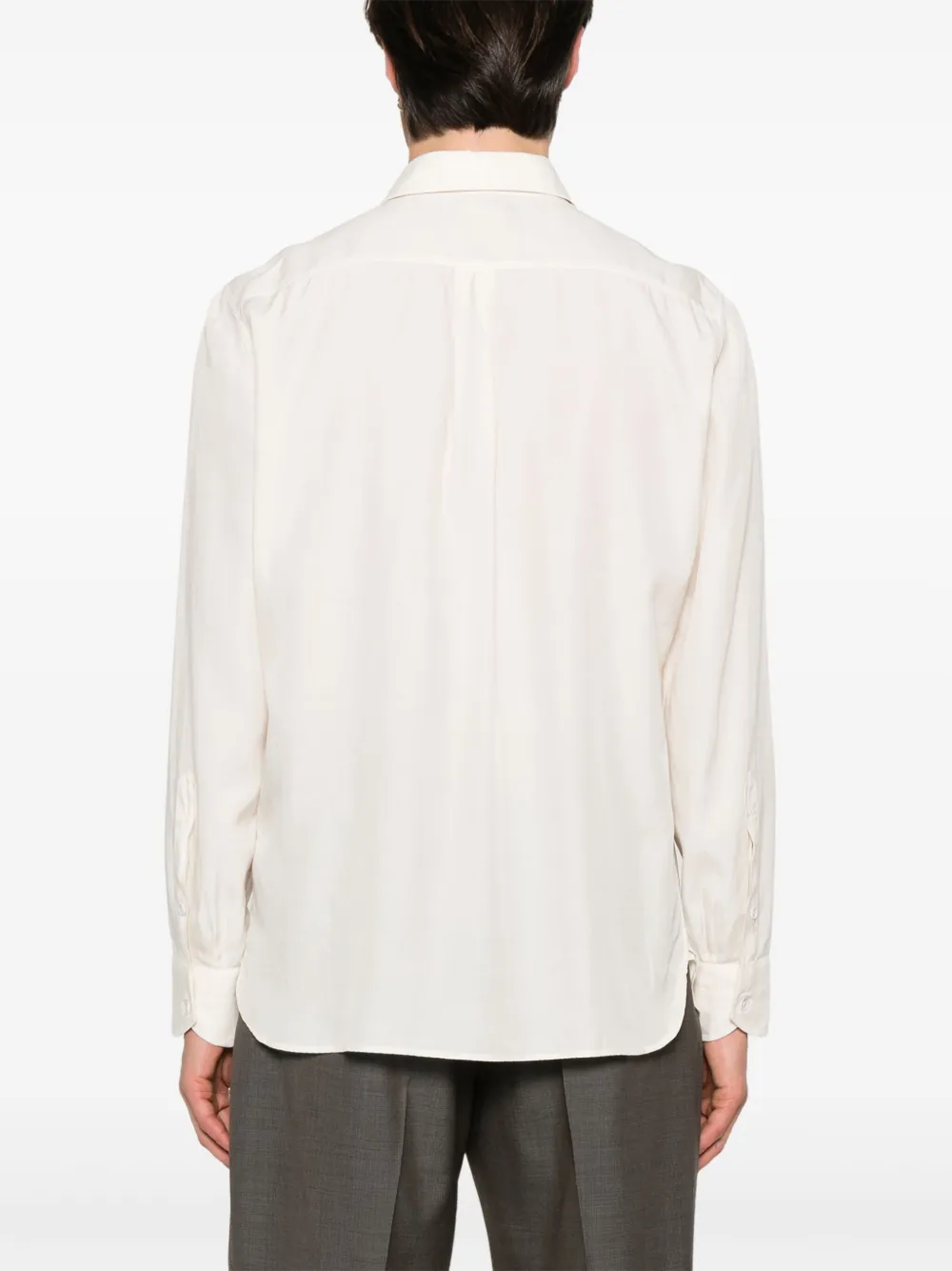TOM FORD Twill overhemd Beige