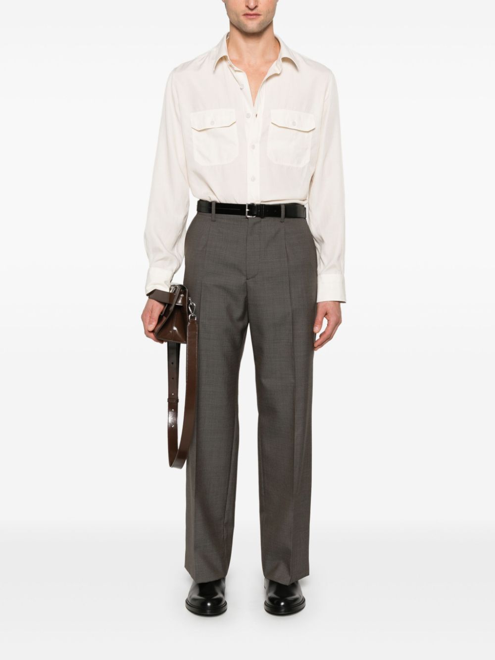 TOM FORD twill shirt - Beige