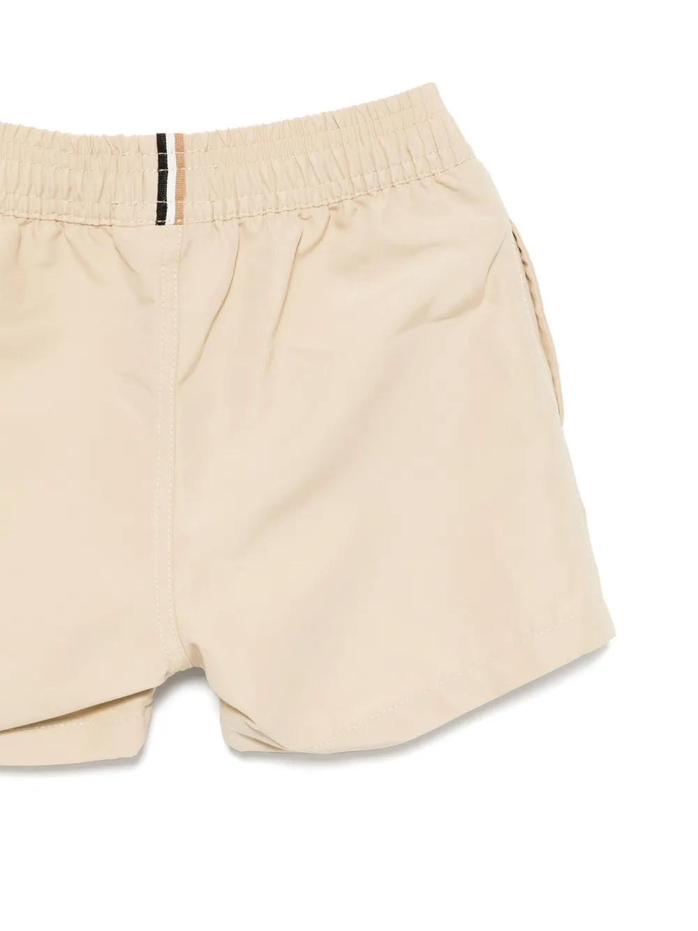 BOSS Kidswear Zwembroek met logoprint Beige