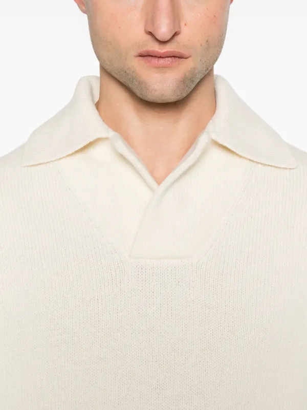 ポロシャツ TOM FORD Men Polo shirt Ivory KPS019YMC026S25 XAWAW TOM FORD polo shirt white | BRAUN Hamburg