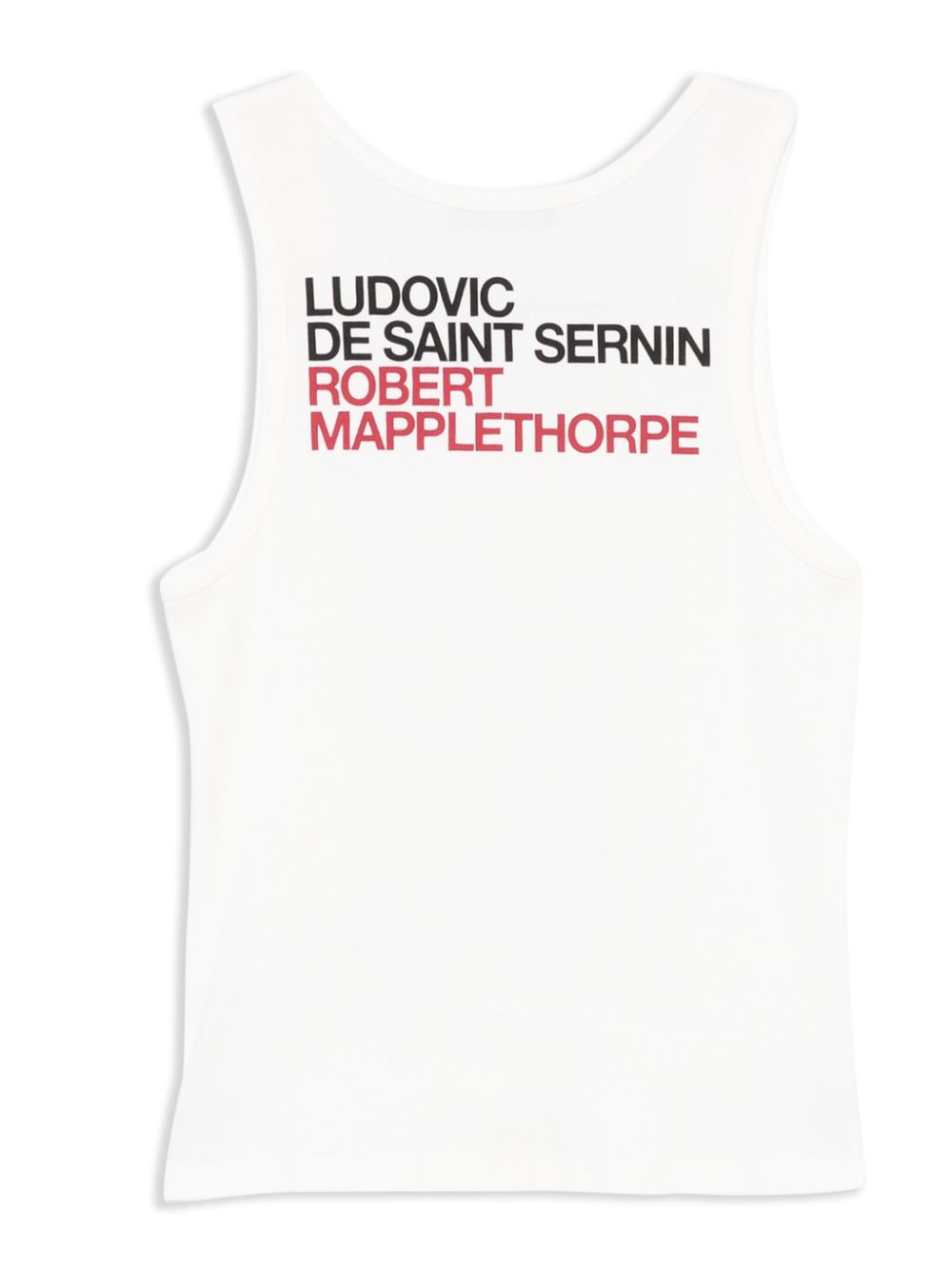 Ludovic de Saint Sernin Self Portrait print tank top - Wit