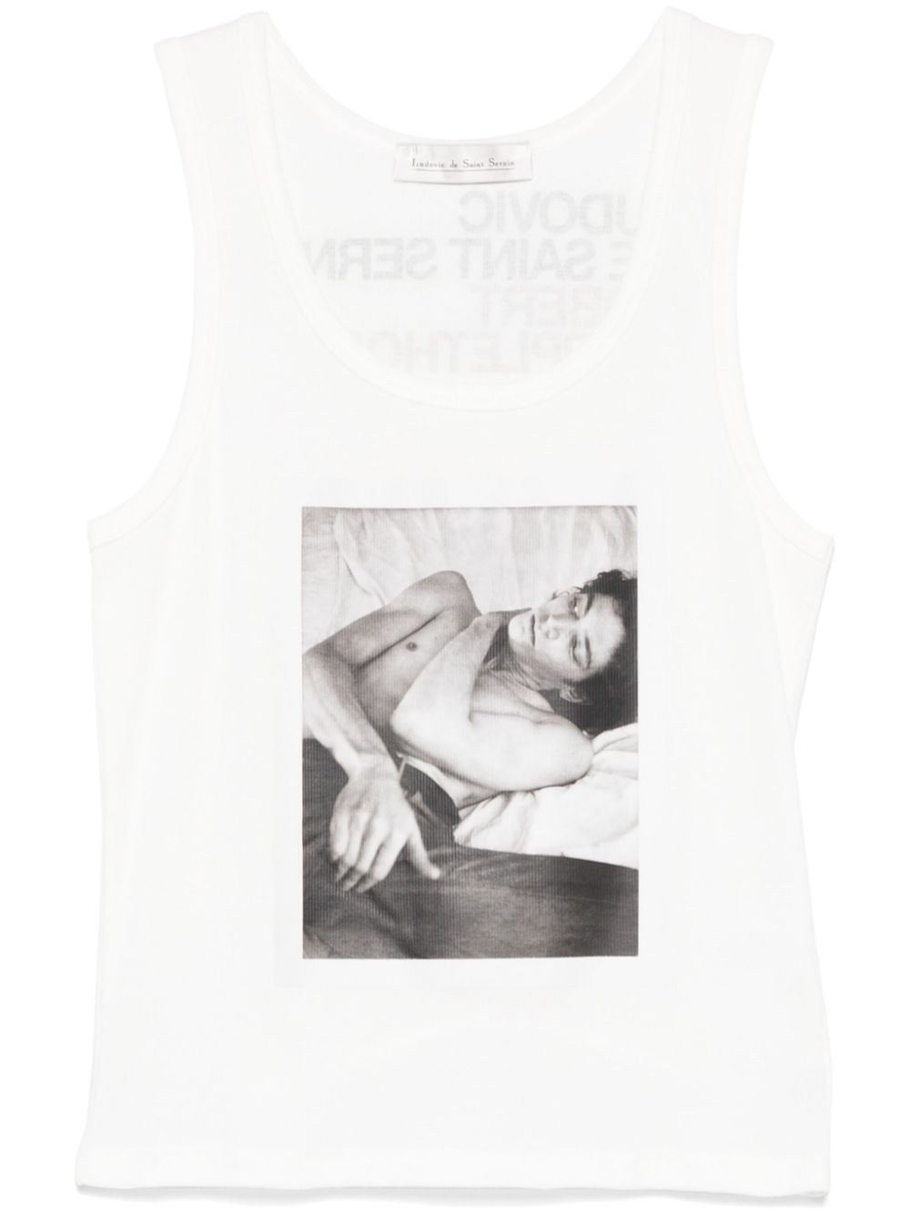 Self Portrait print tank top