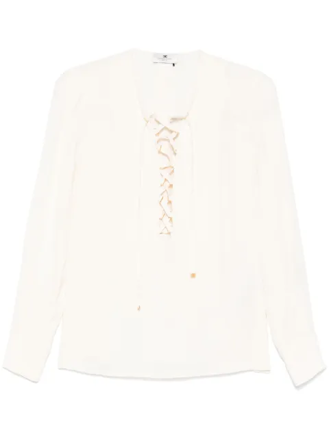 Elisabetta Franchi blusa con cordones